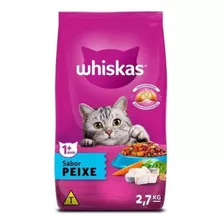 Ração Whiskas Para Gatos Adultos Sabor Peixe - 2,7kg