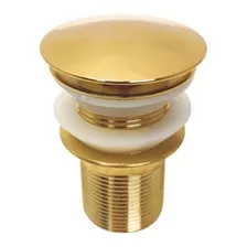 Ralo Pia 1 1/4 Inox Luxo Valvula Click Gold Cuba Banheiro