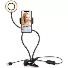 Iluminador Ring Light Suporte Live Stream Celular Iluminação