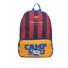 Mochila Bolsa Frontal Grande Futebol Barcelona Cor Azul