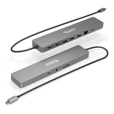 Hub Usb-c 11 En 1 Enchufable, Paso Usb-c De 100 W, Estación 