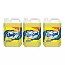 3 Unid. Detergente Liquido Limpol Galão 5 Litros Neutro 