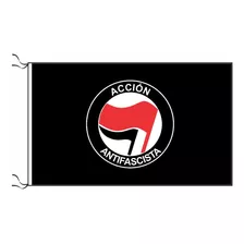 Bandera Antifascista Negra 90 X 150cm