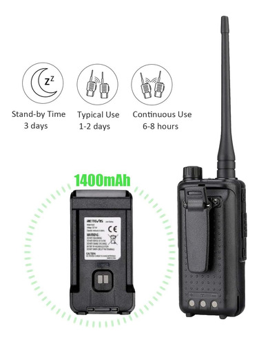 Retevis Rt85 Dual Band Two Way Radio Long Range, Handheld Ra Foto 6