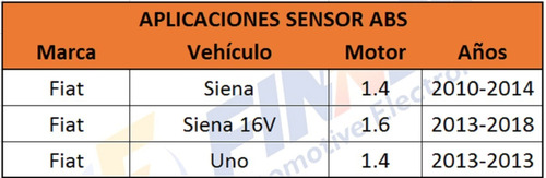 Sensor Abs Fiat Siena Uno Delantero Izquierdo Foto 6