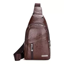 Bolsa Tiracolo Masculina Pochete Transversal Couro Ombro Top