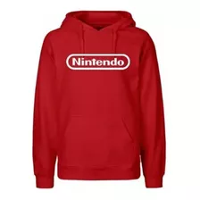 Hoodie Sudadera Con Gorro Nintendo Logo