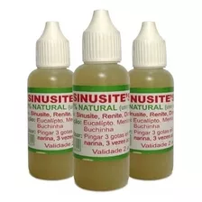 Kit C/3 Sinusite Gotas Original 100% Natural Uso Nasal 30ml