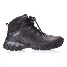 Bota Masculino Motors Xdez 02 Cano Alto Macboot Cor Preto Desenho Do Tecido Liso Tamanho 38