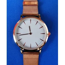 Relógio Luxury Stainless Steel Watch Quartz Bracelet Wrist