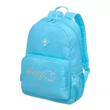 Mochila Coca-cola Atlanta Azul Desenho Do Tecido Lisa