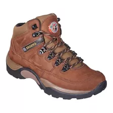 Botas Brahma Casual Para Hombre Ks1447 -cafe Cuero 