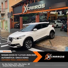 Nissan Kicks Sv 1.6 Flex Cvt 2020/2020- Único Dono Troca