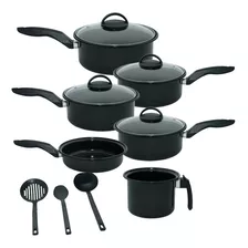 Conjunto De Panelas 9 Peças Cerâmica Royale Indução Cooktop