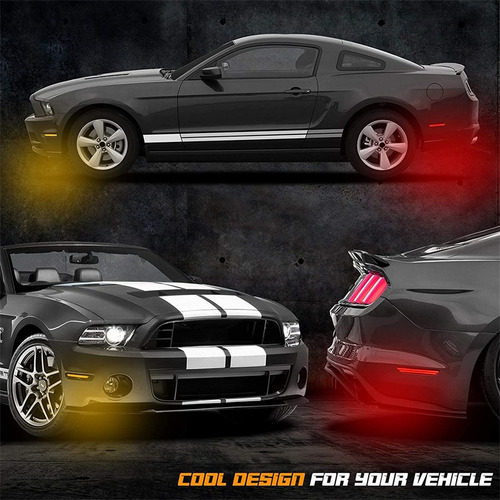  4 Piezas Luz Lateral Ford Mustang 2010-2014 Foto 7