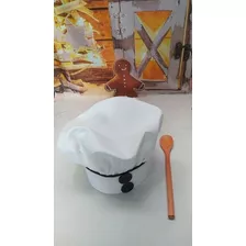 Mini Chef Cozinheiro Touca + Colher Pau Infantil E Adulto 