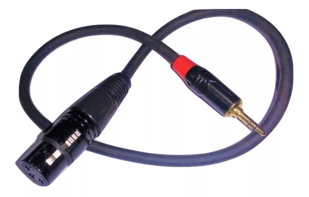 Cable Adaptador Canon A Plug 3,5 St 50 Cm Para Microfono