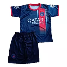 Conjunto Psg Infantil Criança Uniforme Time Europeu