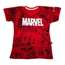 Camiseta Piticas - Infantil Adulto Marvel Heróis Quadrinhos