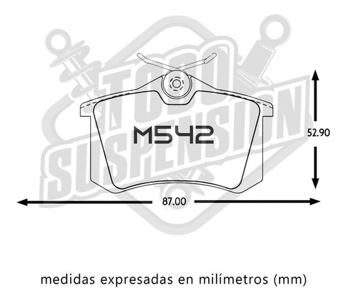 Pastilla Freno Tras Volkswagen Golf Van (hb) 1.8 1995-1997 Foto 2