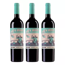 Vino Hey Malbec-matias Riccitelli 750ml X3 Unidades- Celler