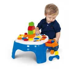 Mesa Didáctica Para Bebes Y Niños Azul - Cotiplas