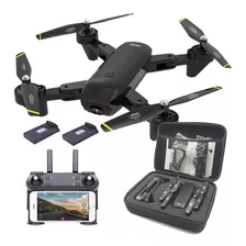 Drone Plegable Con Cámara Wifi 1080p Dual Batería Dm-107s