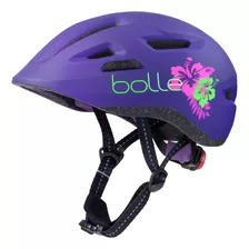 Bollé Stance Junior Casco De Flor Púrpura Mate Para Niños