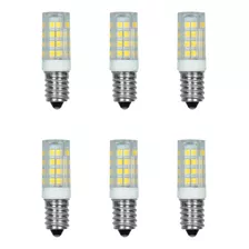 6x Lâmpada Halopin Led E14 5w 52 Led Para Lustres E Arandela Cor Da Luz Branco-frio 110v/220v