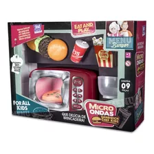 Micro-ondas De Brinquedo Sandwich Chef C/ 9 Peças -zuca Toys