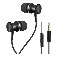 Fone De Ouvido In-ear Com Fio E Microfone Sej-c3 Cor Preto