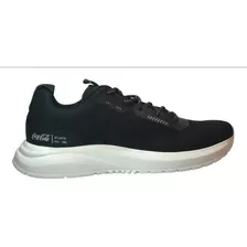 Zapatillas Hombre Coca Cola Original X-fly Black White Az