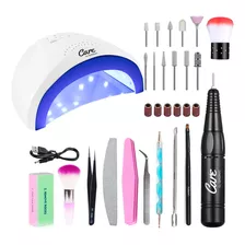 Kit Para Uñas Gadnic Torno + Cabina Uv Led 48w Profesional