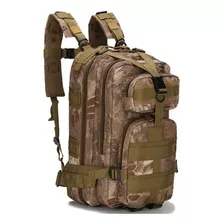 Mochila Tatica Reforçada Militar Camuflada 30lt Impermeavel Cor Cáqui 929-g Desenho Do Tecido Caqui