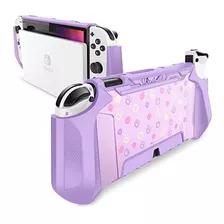 Carcasa Gruesa Para Nintendo Switch Oled 7 Pulgadas Morado