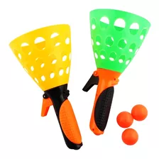 Juego Ping Pong Lanza Y Atrapa Las Pelotas Super Cla 898-2