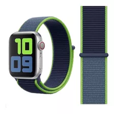 Pulseira Nylon Loop Para Apple Watch 42/44mm - Neon Lime