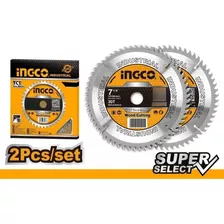 Set X2 Discos (7-1/4 ) 30d Ingco Super Select Tsb118510