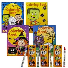 Libros Para Colorear Y Crayones Para Fiestas De Halloween, 1