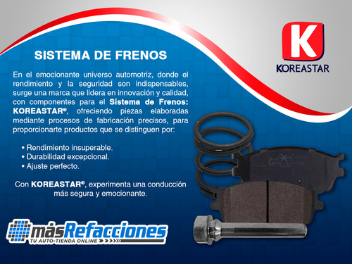 Balatas Del Semimetlicas Matiz L4 1.0l 04 Al 10 Koreastar Foto 4