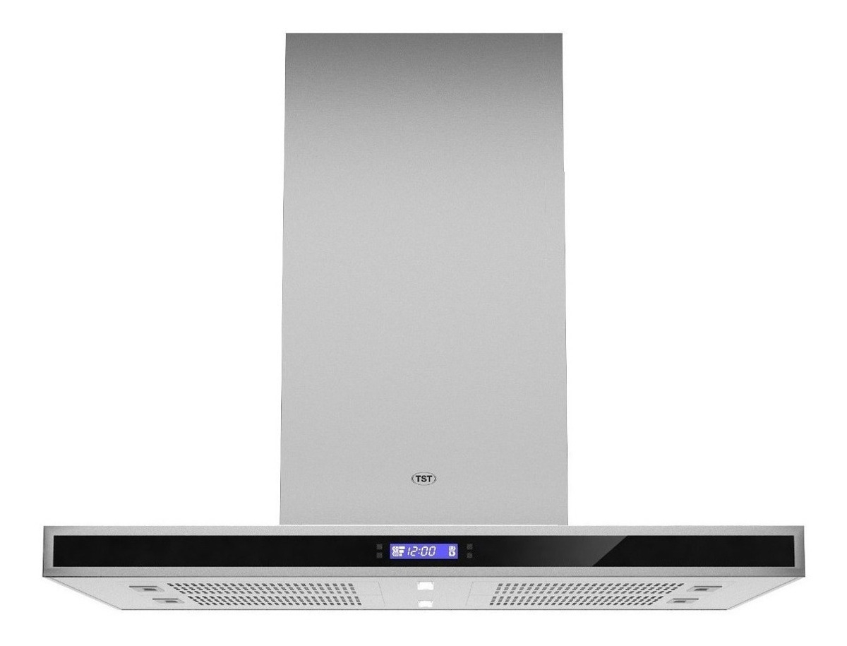 Extractor Purificador De Cocina Tst Campana Purificadora Colhue Co-30090-740 Ac. Inox. Isla 60cm X 6cm X 60cm Plateado