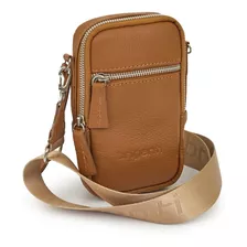 Portacelular Bandolera Mujer Cuero Bolso Cartera Briganti