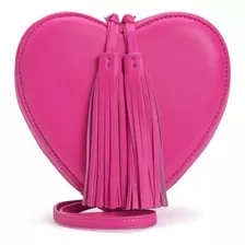 Bolsa Juicy Couture Crossbody Forma Corazón Rosa Piel Amyglo