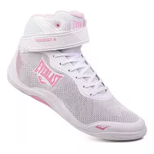 Tênis Everlast Forceknit 4 Feminino Branco Rosa Cano Médio