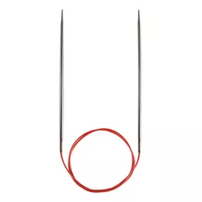 Agujas De Tejido Circular De Encaje Rojo De 40 Pulgadas