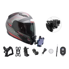 Arnes Base Soporte Casco Moto Para Grabar Con Celular