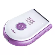 Depilador Mega Lady Shaver Recarregável Usb Rosa At3477r