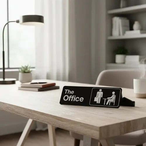 Cartel Serie The Office Con Soporte Y Cinta Doble Faz The Office