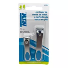 Cortador De Unha Para Pé E Mão Kit Duo Trim