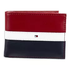 Elegante Cartera De Piel Tommy Hilfiger Original